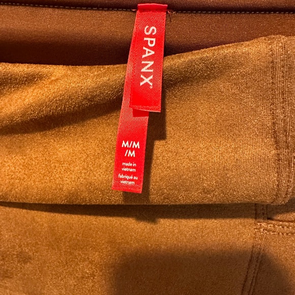 NWT! Spanx suede leggings size medium - Picture 2 of 3